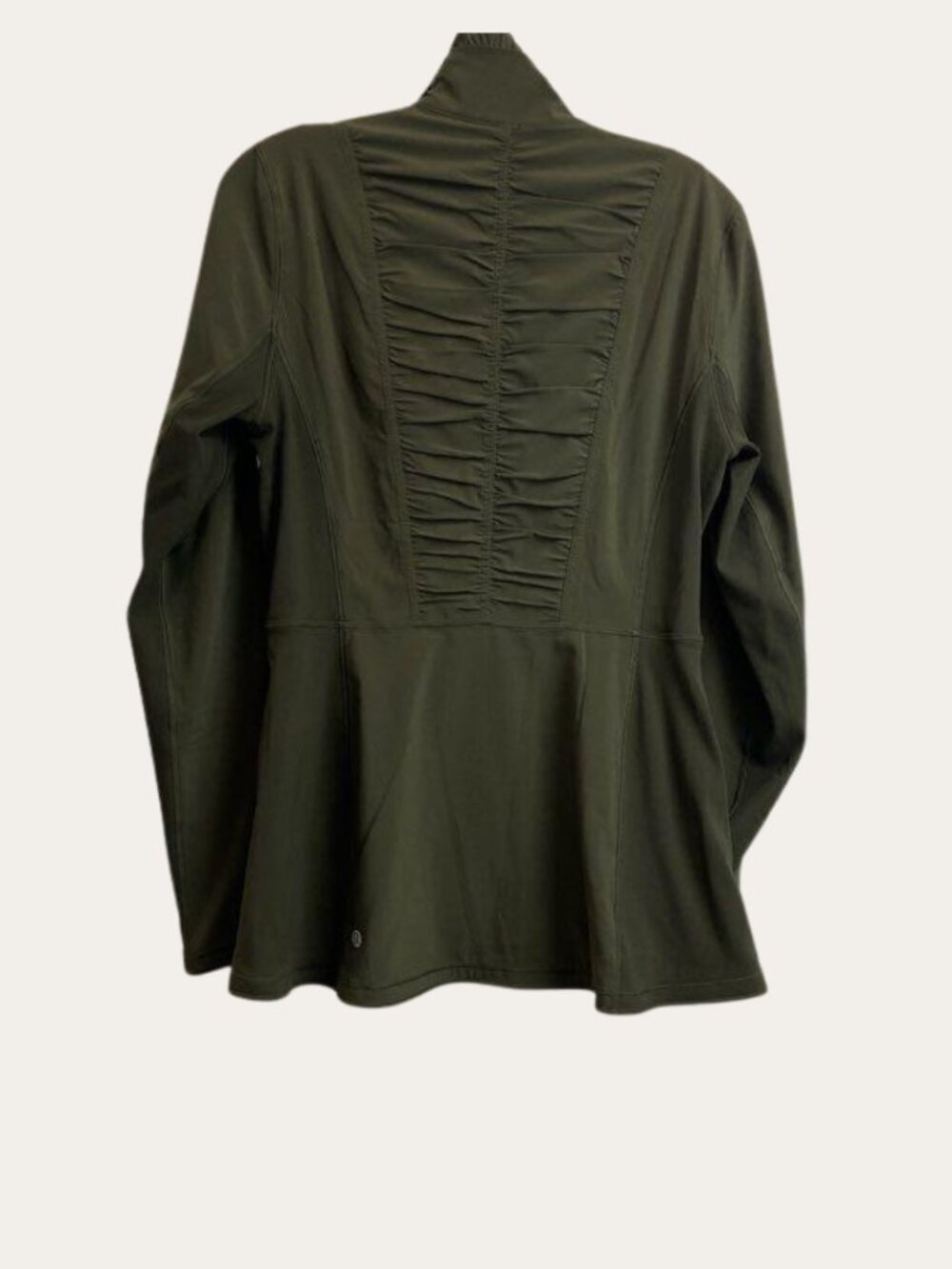 Lululemon Round Trip Jacket Dark Olive Size 8 Swift Ultra Light Travel Commute - Picture 4 of 6